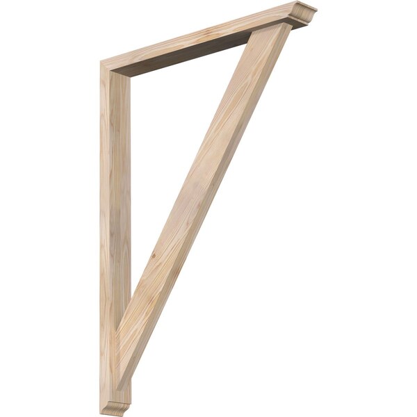 Ekena Millwork Traditional Traditional Smooth Bracket w/ Offset Brace, Douglas Fir, 3 1/2"W x 28"D x 40"H BKT0402X28X40TRA01SDF - main